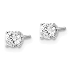 14kw .40ct SI3 G-I Diamond Stud Thread on/off Post Earrings