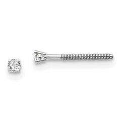 14kw .05ct VS2/SI1 G-I Diamond Stud Thread on/off Post Earrings