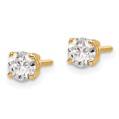 14ky .70ct. SI3 G-I Diamond Stud Thread on/off Post Earrings