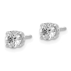 14kw .75ct SI3 G-I Diamond Stud Thread on/off Post Earrings