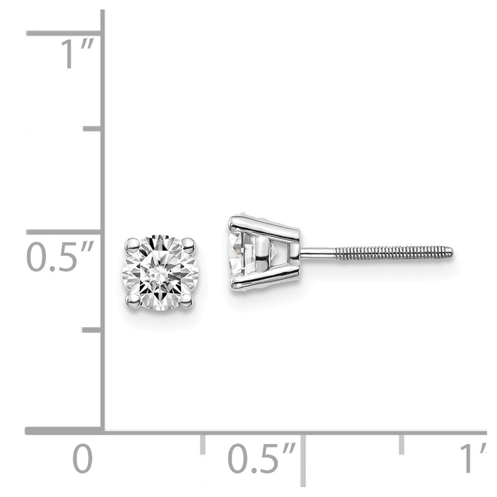 14kw .85ct VS2/SI1 G-I Diamond Stud Thread on/off Post Earrings