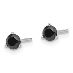 14k White Gold .40ct Black Diamond Stud Earrings