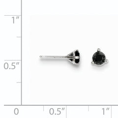 14k White Gold .40ct Black Diamond Stud Earrings