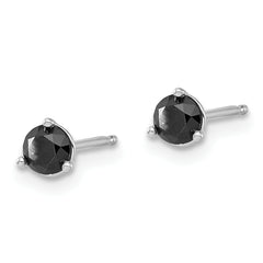 14k White Gold .50ct Black Diamond Stud Earrings