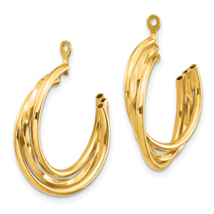 14k Polished Hoop Earring Jackets