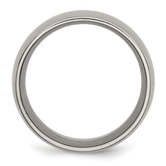 Titanium Brushed 12mm Half Round Band