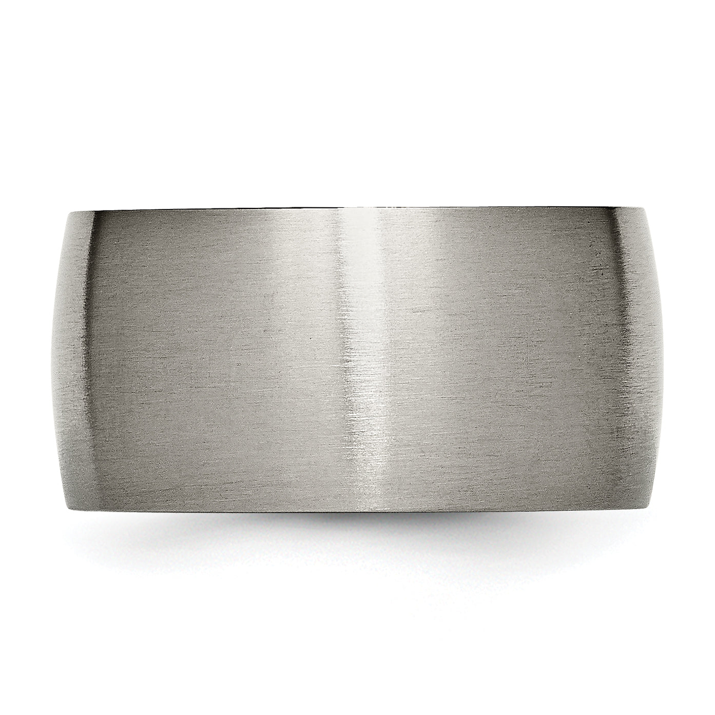 Titanium Brushed 12mm Half Round Band