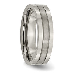 Sophia Jewelers Titanium Unisex Wedding Band with Comfort Fit