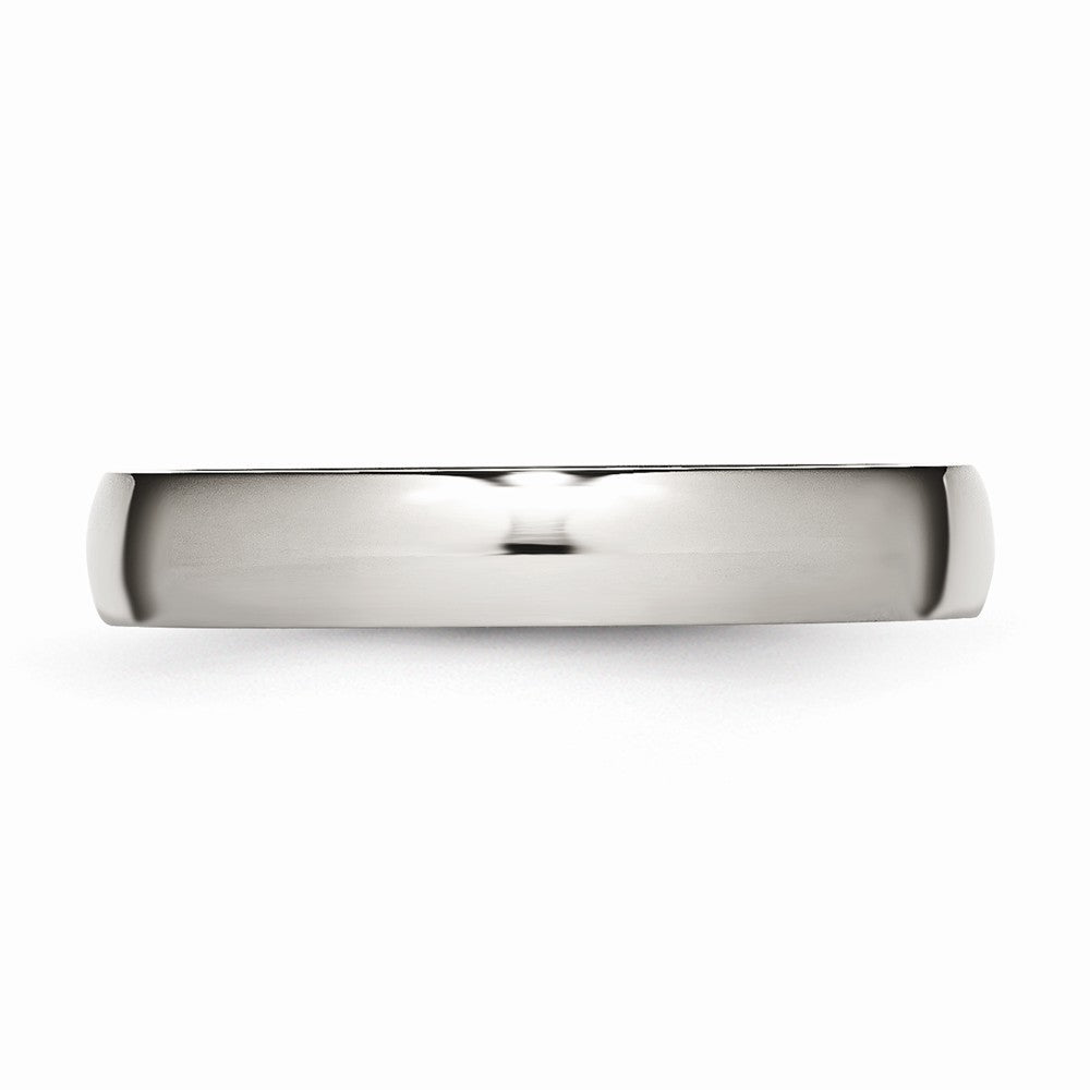 Chisel Titanium Polished 4mm Half Round Band