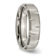 Sophia Jewelers Titanium Unisex Engravable Brushed Wedding Band