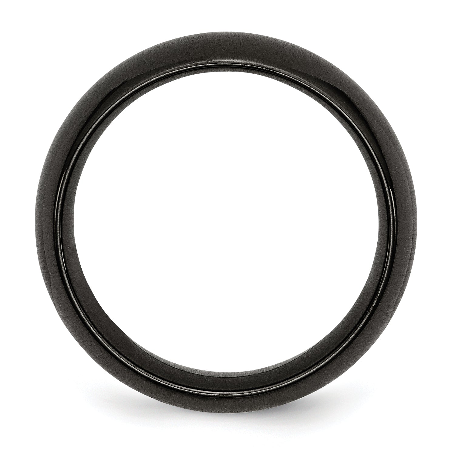 Titanium Black Ti Polished 8mm Band