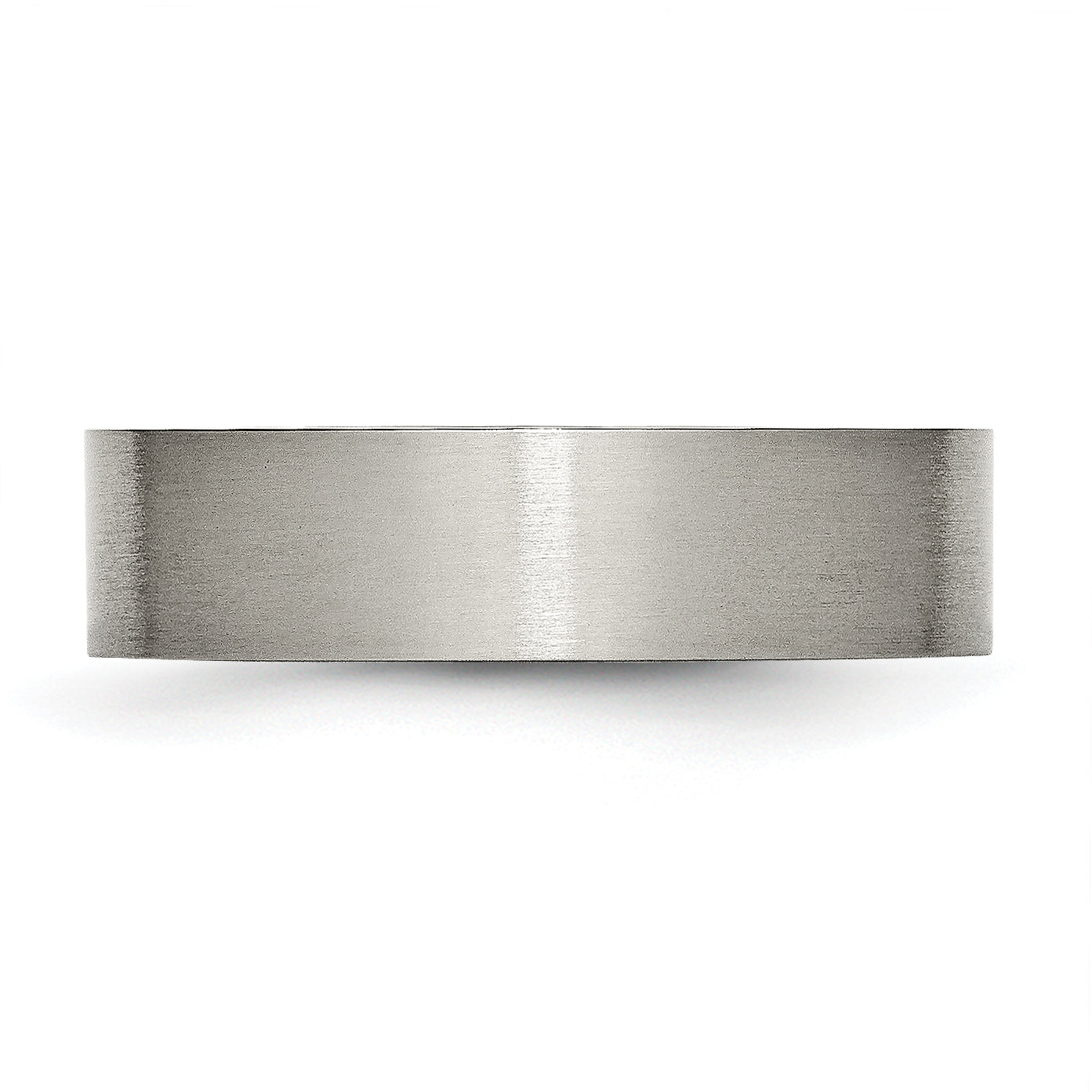 Titanium Brushed 6mm Flat Band