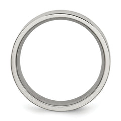 Titanium Brushed 8mm Flat Band