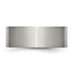 Titanium Brushed 8mm Flat Band