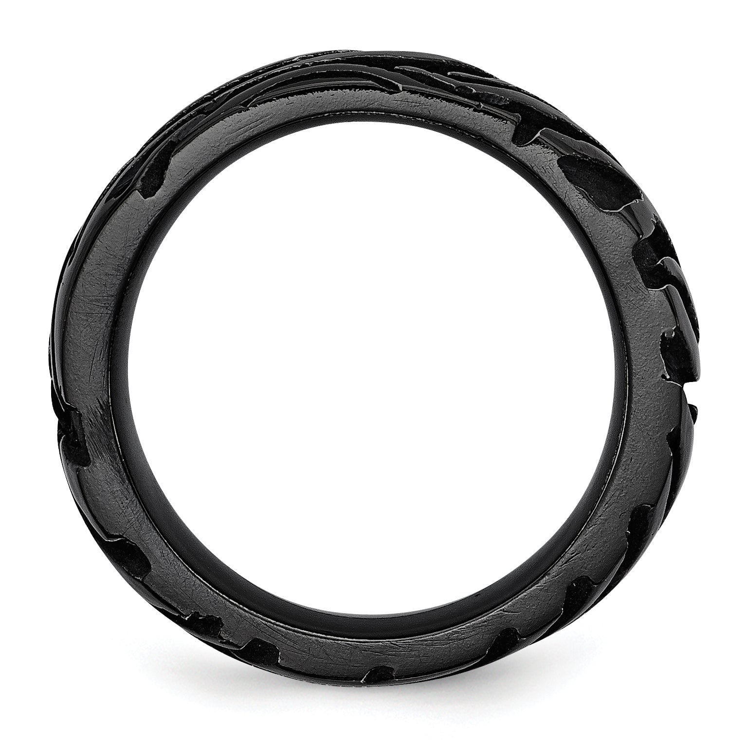 Titanium Black Ti Safari Domed 6.50mm Band