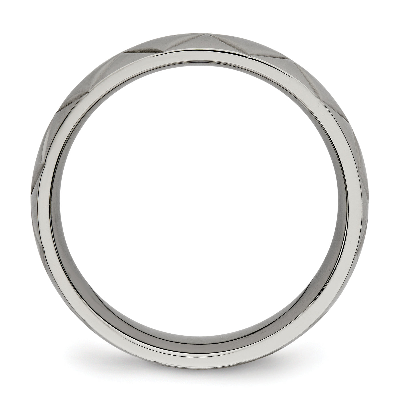 Titanium Polished Unisex 6mm Wedding Band by Sophia Jewelers