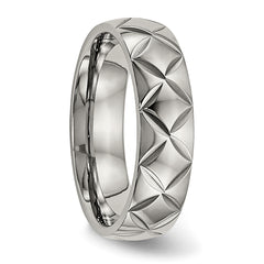 Titanium Polished Unisex 6mm Wedding Band by Sophia Jewelers