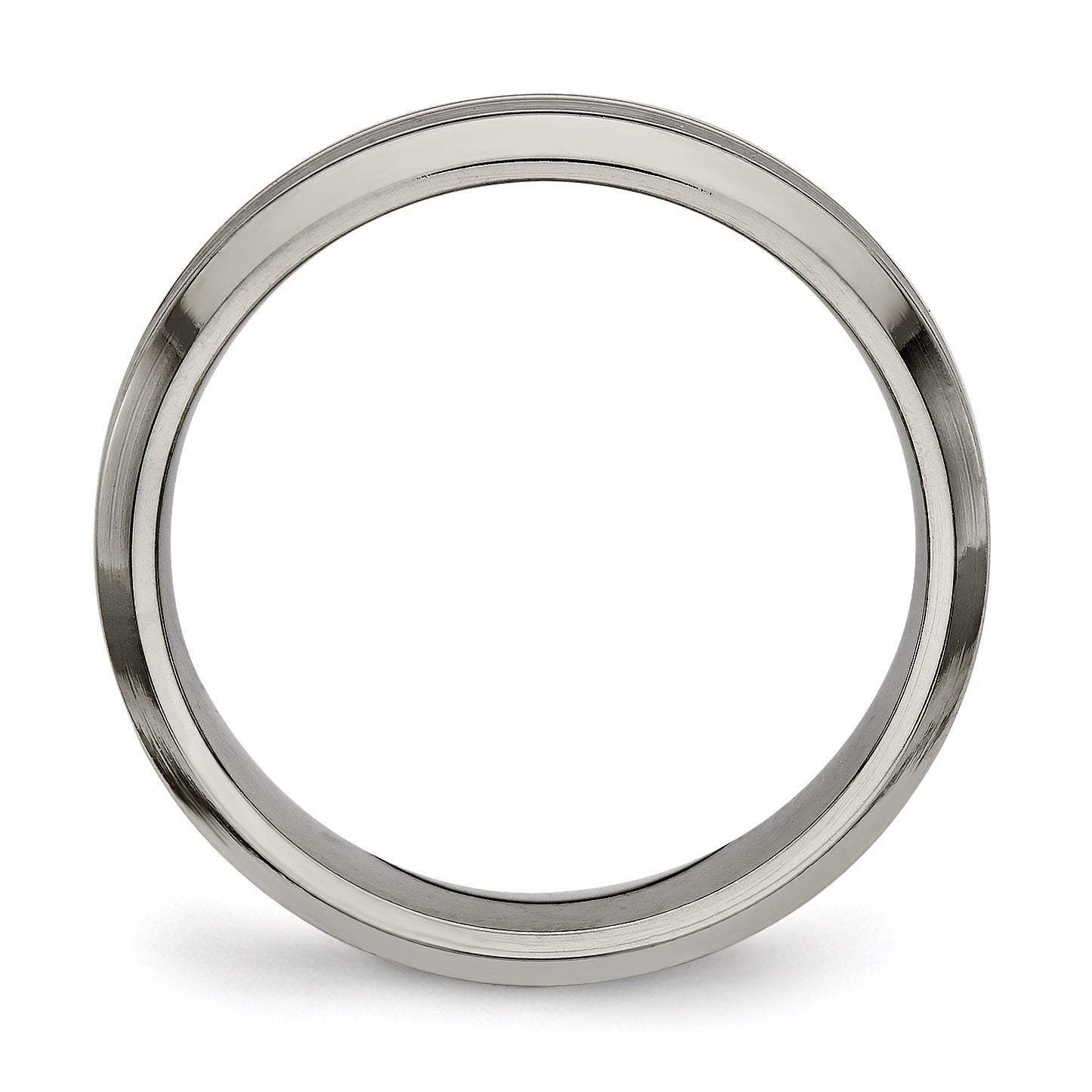 Titanium Polished 3.75mm Grooved Comfort Fit Band