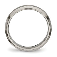 Titanium Polished 3.75mm Grooved Comfort Fit Band