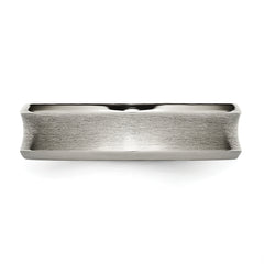 Titanium Unisex Wedding Band with Polished Brushed Finish