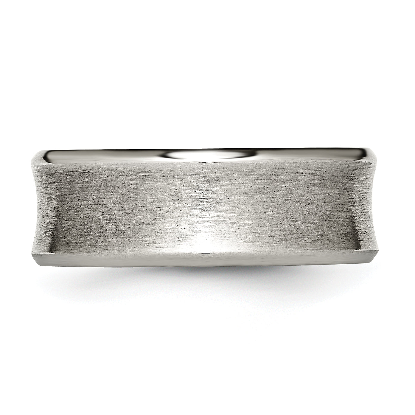 Titanium Wedding Band with Beveled Edge and Polished Finish