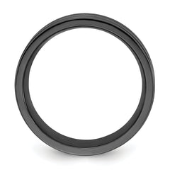 Titanium Black IP-plated Brushed and Polished 8mm Band