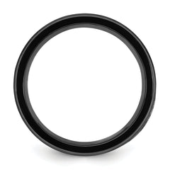 Titanium Black IP-plated Mother of Pearl Inlay 8mm Band