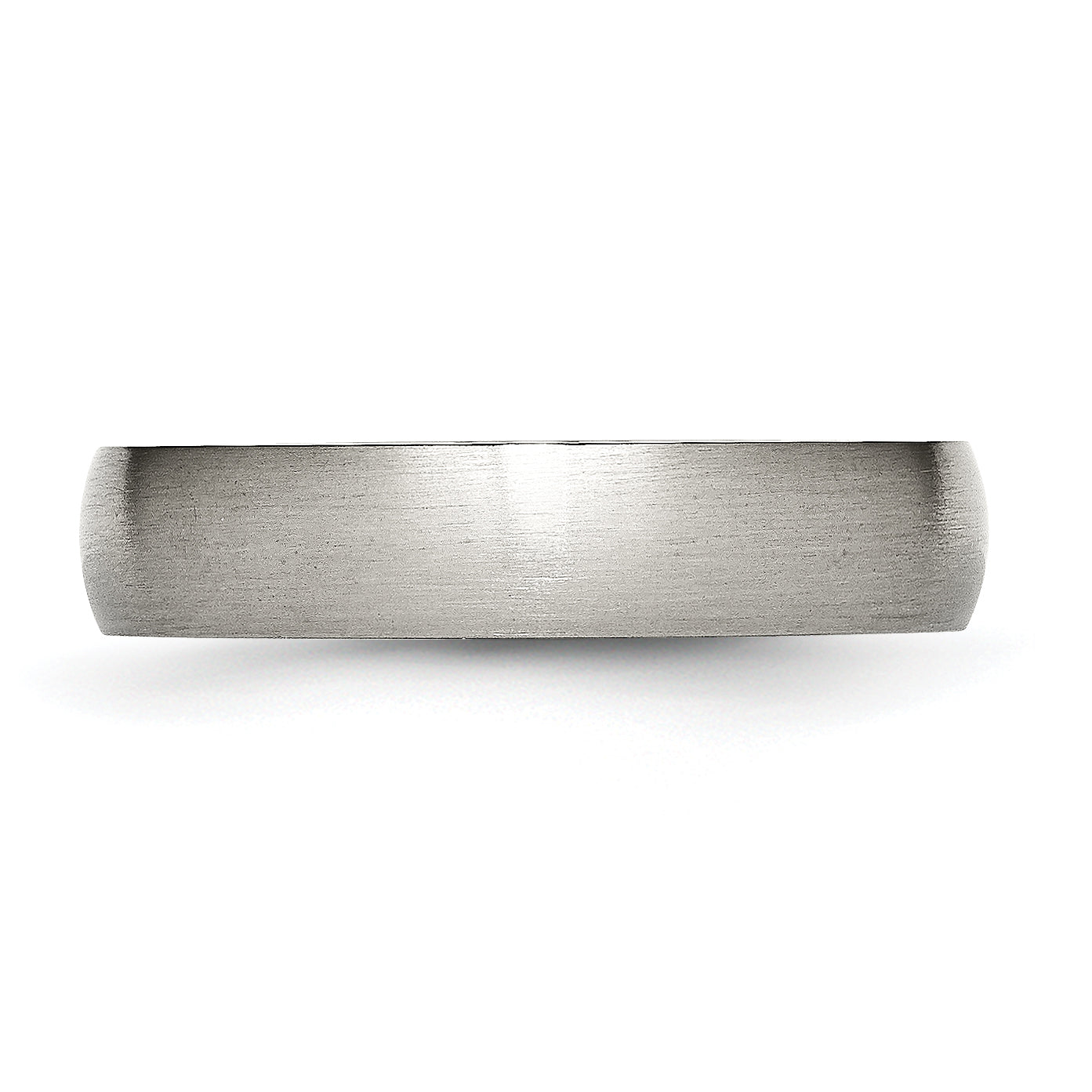 Titanium Brushed 5mm Half Round Band