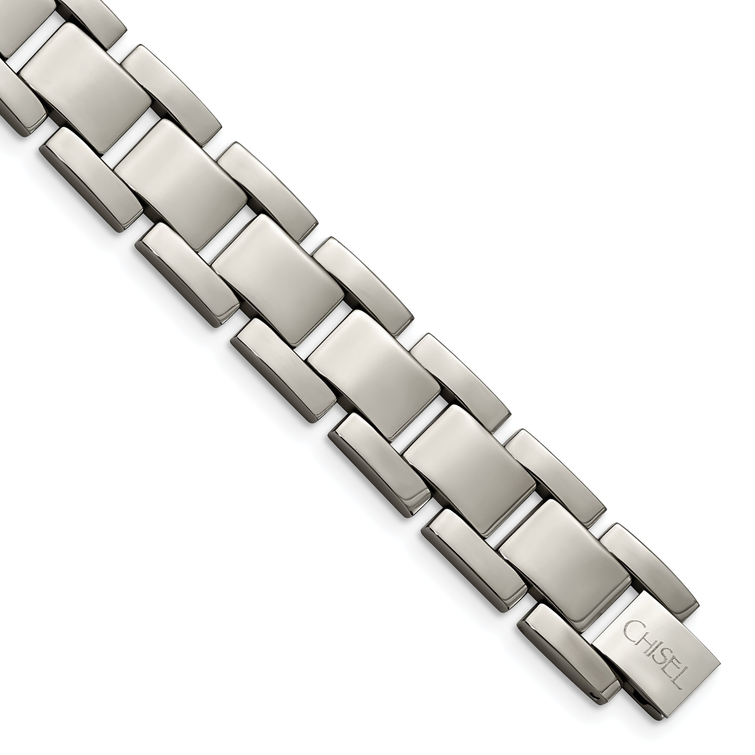 Chisel Titanium Polished 8.5 inch Bracelet