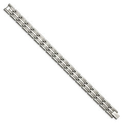 Chisel Titanium Brushed and Polished 8.5 inch Bracelet