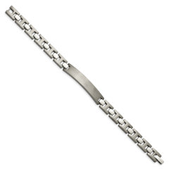 Chisel Titanium Brushed and Polished 8.5 inch ID Bracelet