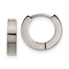 Chisel Titanium Brushed 3.5mm Huggie Hoop Earrings