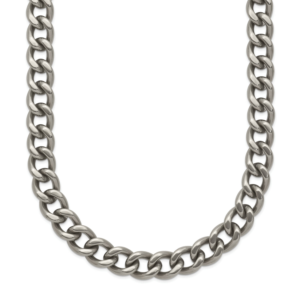 Chisel Titanium Polished 7.5mm 24 inch Curb Chain