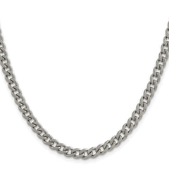 Chisel Titanium Polished 5.5mm 18 inch Curb Chain