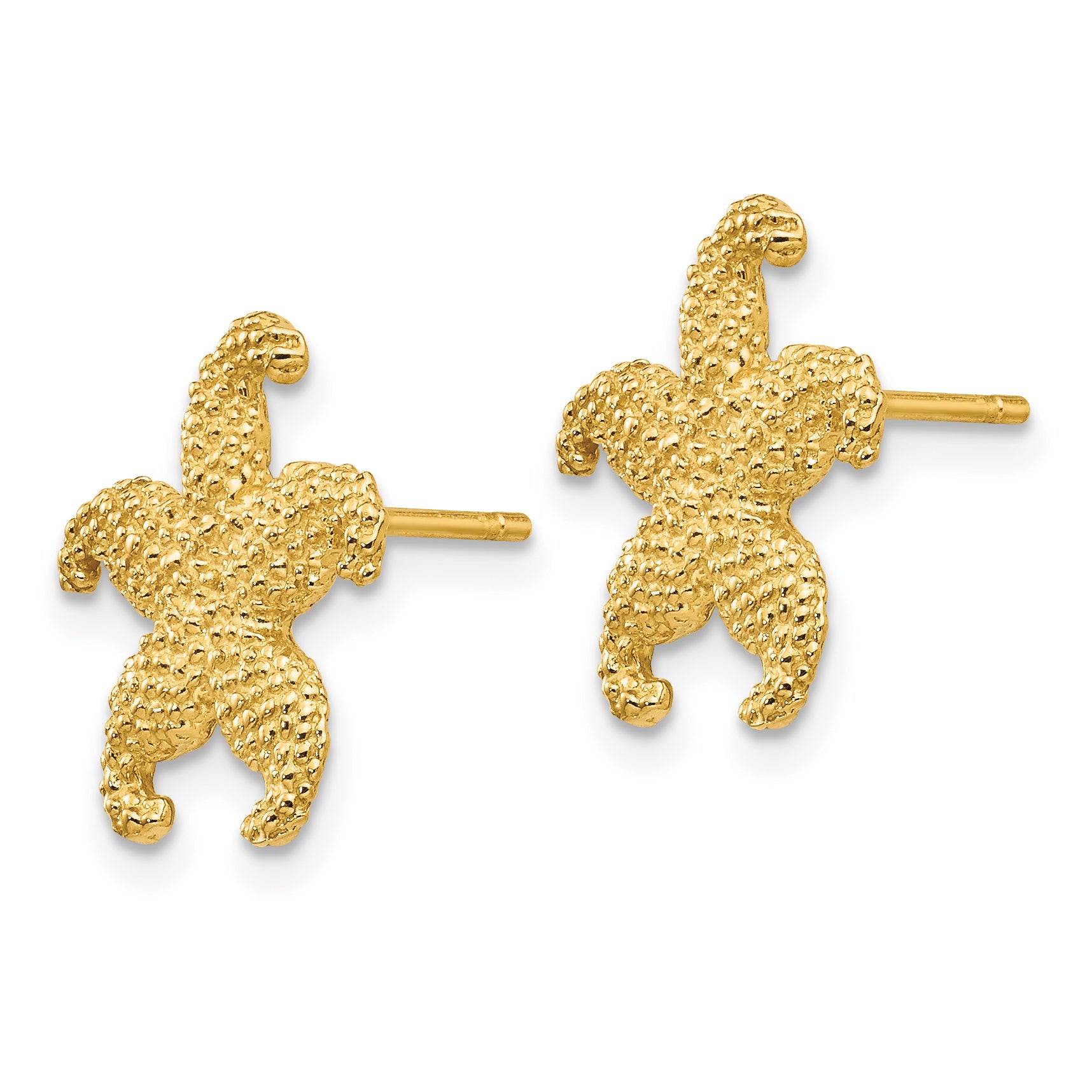 14k Starfish Post Earrings