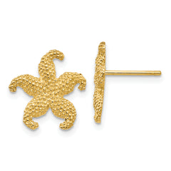 14k Starfish Post Earrings