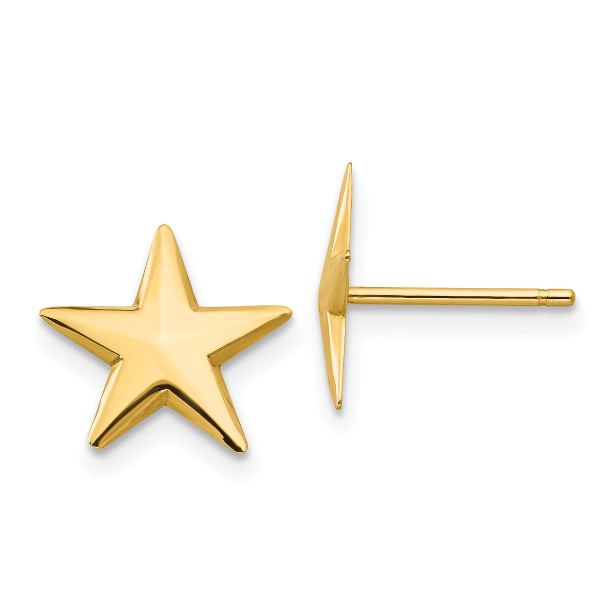 14k Nautical Star Post Earrings