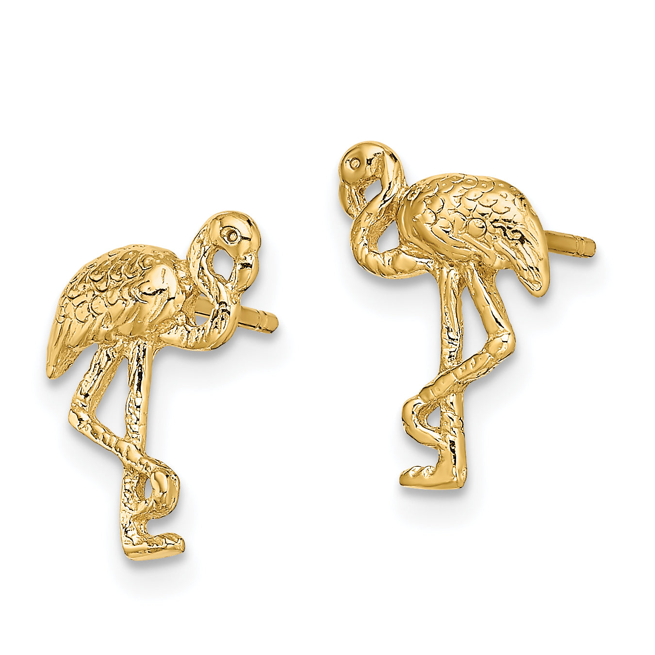 14K Flamingo Post Earrings