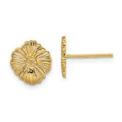 14K Flower Post Earrings