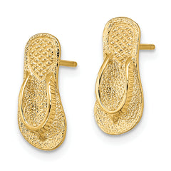 14K Large Flip-Flop Post Earrings