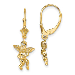 14k Angel Leverback Earrings