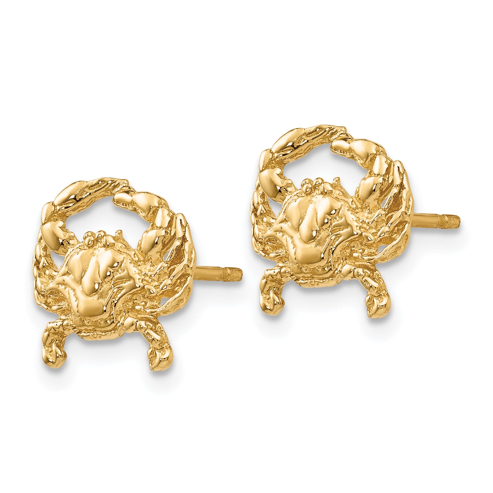 14k Crab Post Earrings