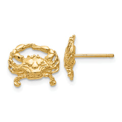 14k Crab Post Earrings