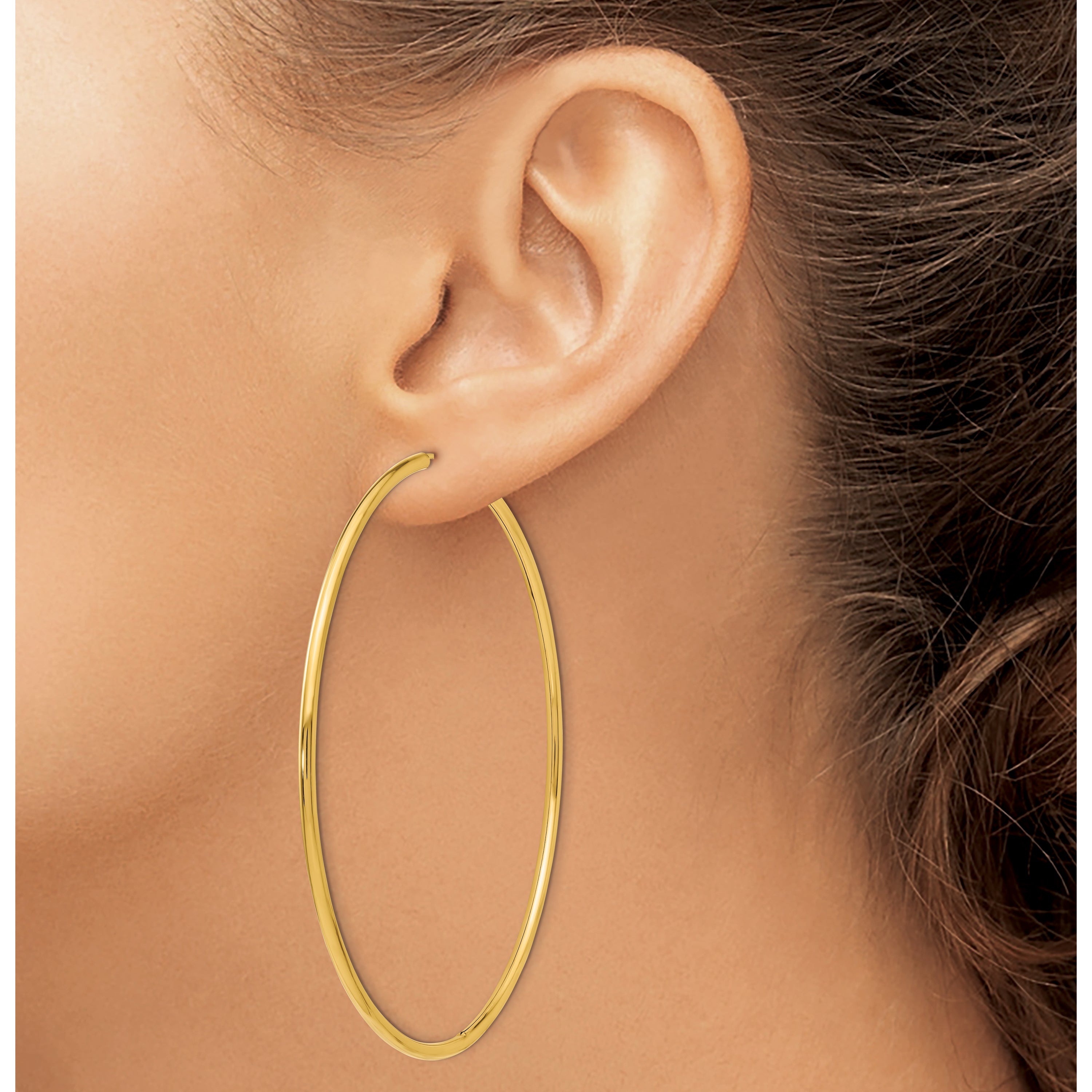 14K Endless Hoop Earrings