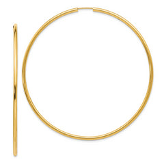 14K Endless Hoop Earrings