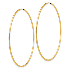 14K Endless Hoop Earrings