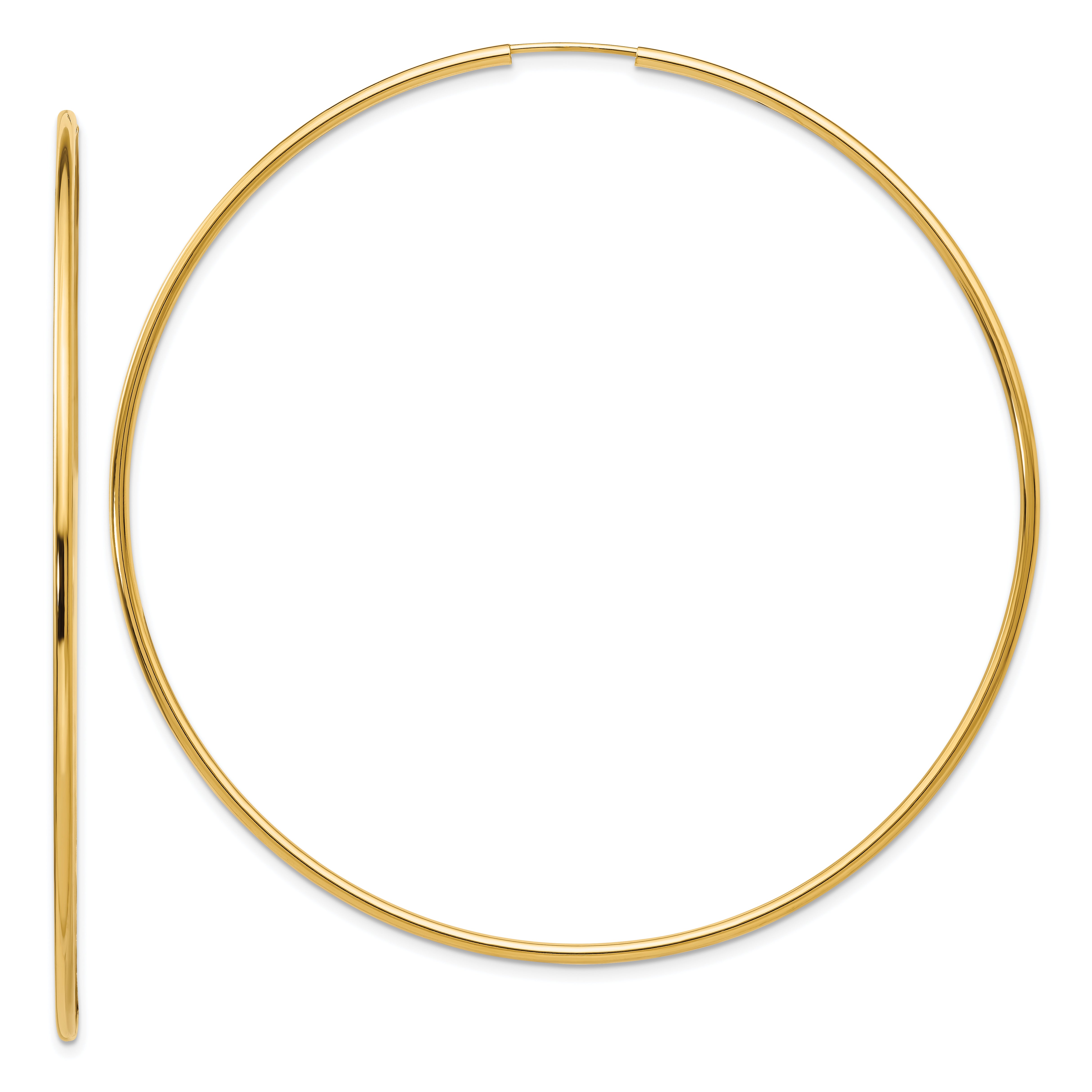 14K Endless Hoop Earrings