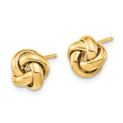 14K Polished Love Knot Post Earrings