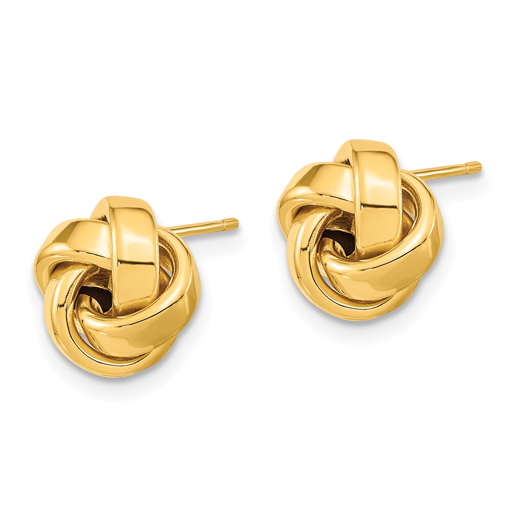 14k Polished Love Knot Post Earrings