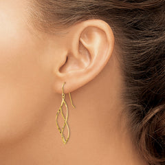 14K Twisted Dangle Earrings